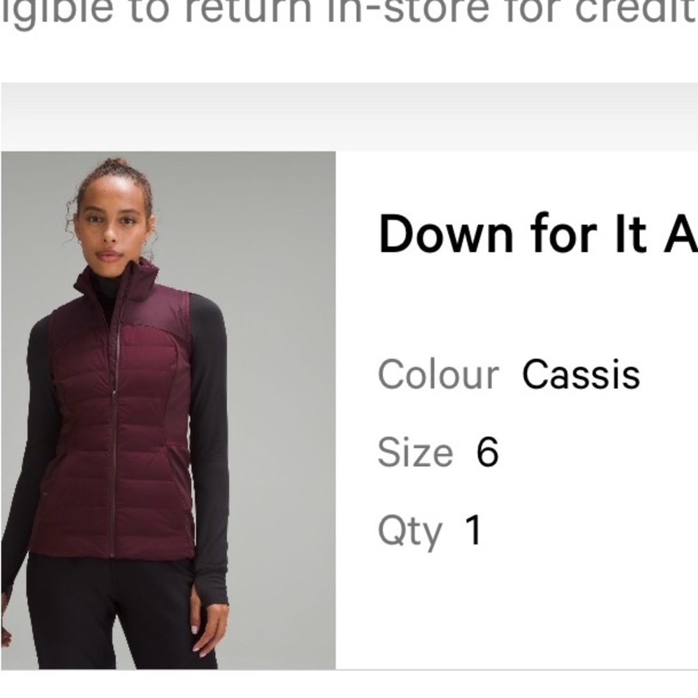 Lululemon vest